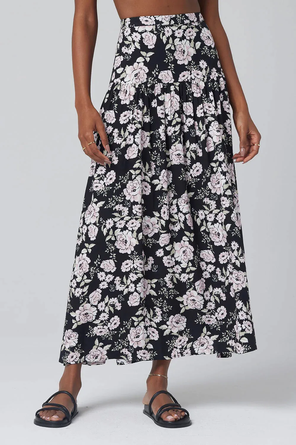 The Whitney Maxi Skirt by Saltwater Luxe - Floral