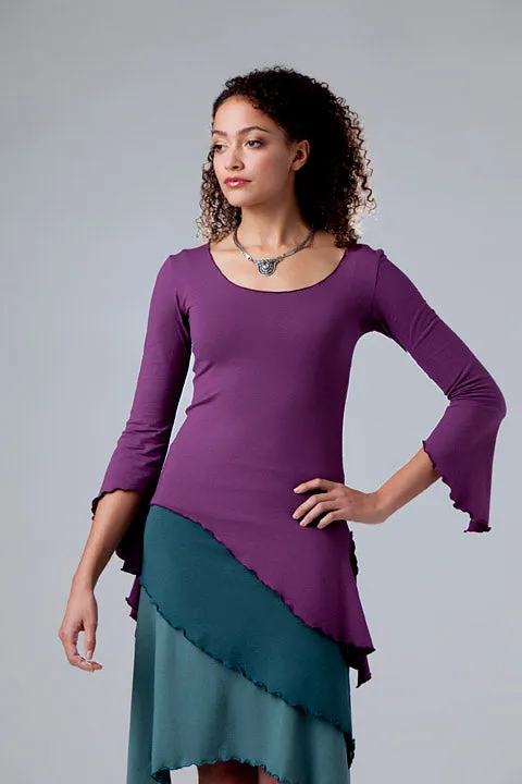 TRINITY TWIST 3/4 SLEEVE TOP