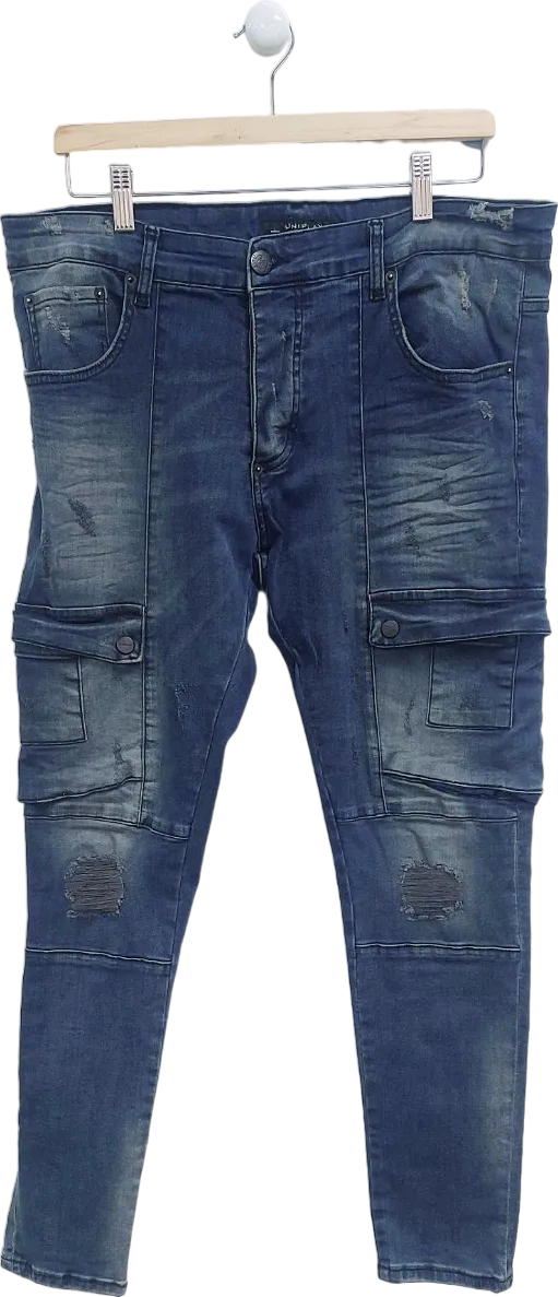 Uniplay Blue Skinny Fit Jeans W34 L34