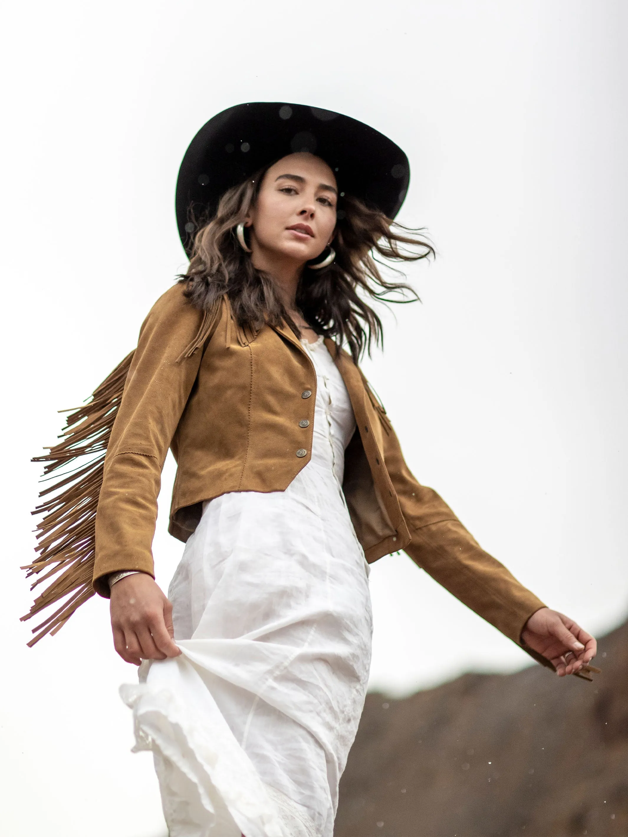 Women's Suede Fringe Jacket