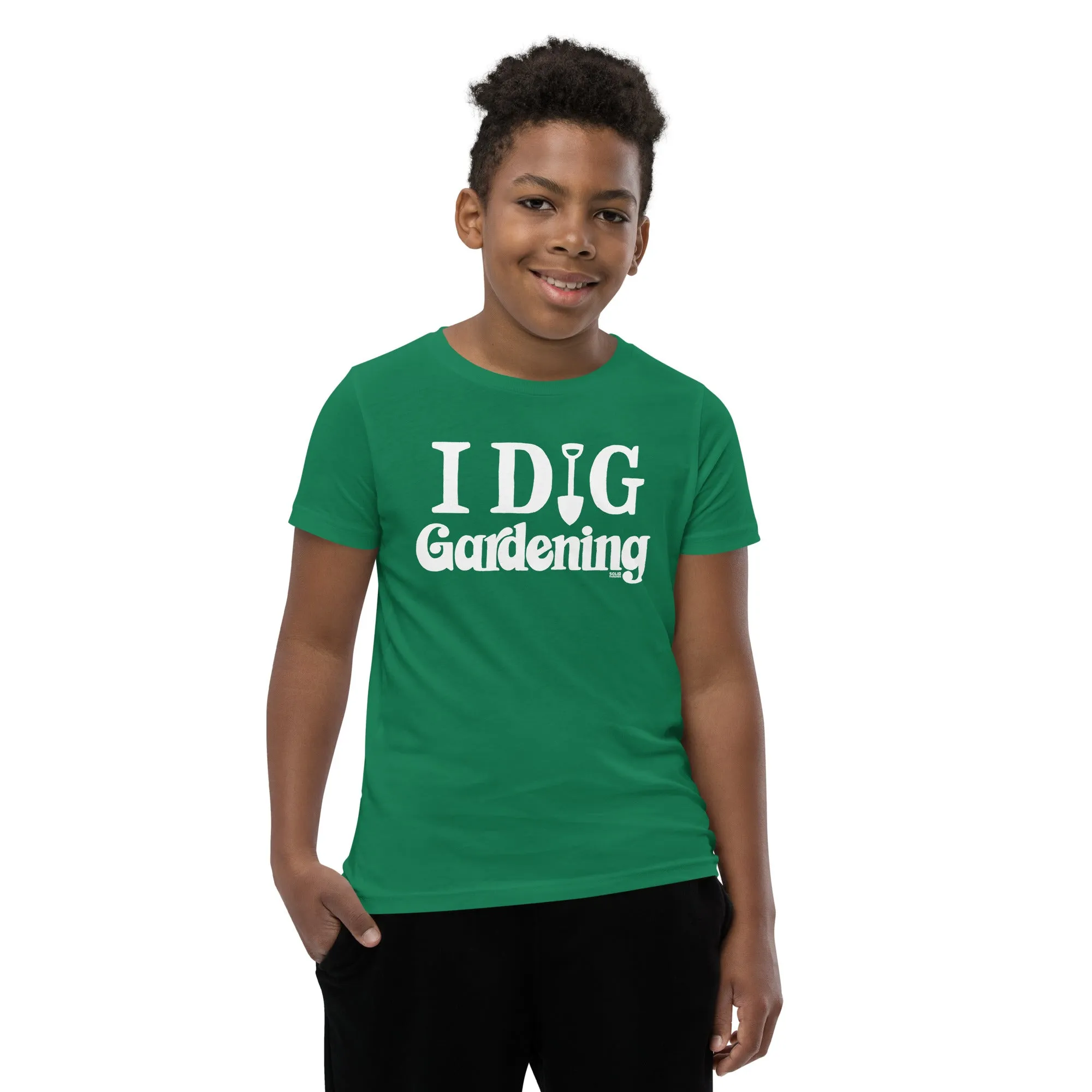 Youth I Dig Gardening Extra Soft T-Shirt