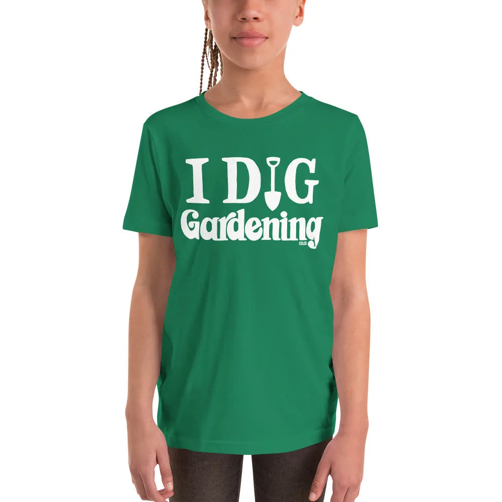 Youth I Dig Gardening Extra Soft T-Shirt