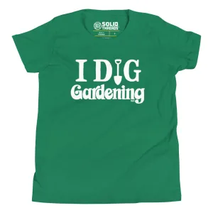 Youth I Dig Gardening Extra Soft T-Shirt